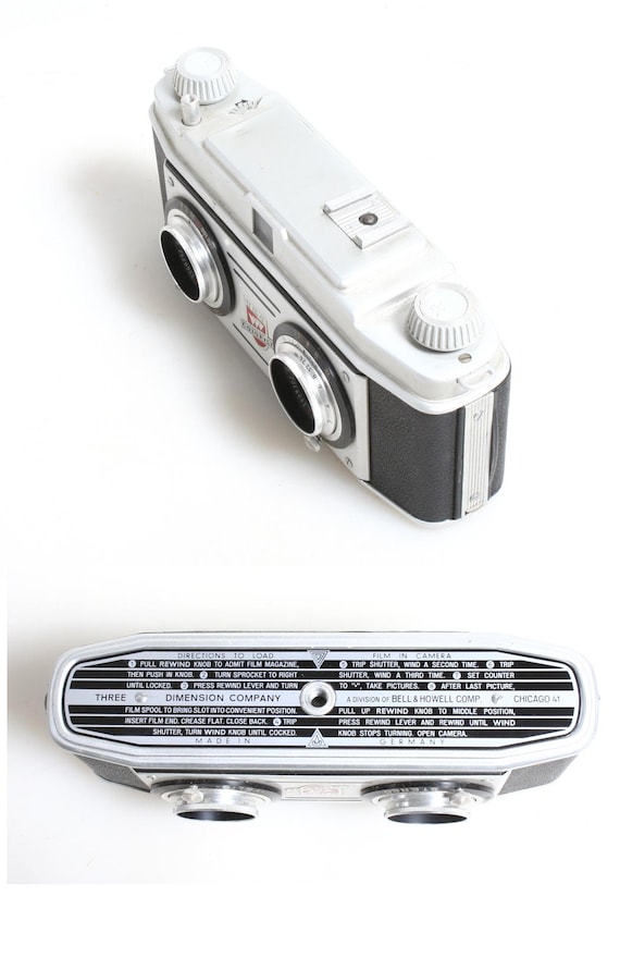 Stereo Camera With Leather Case and Manual - Etsy