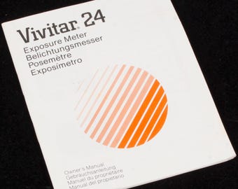 Manual del fotómetro Vivitar 24