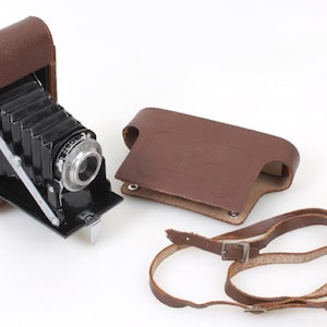 AGFA Record II, appareil photo vintage à soufflet, cuir (D'occasion) à