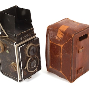 Early Rolleiflex I Original 7.5cm f4.5 Tessar Lens Compur 1 - 300 TB Shutter