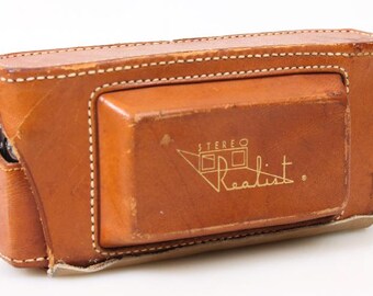 ヴィンテージ ステレオリアリスト 立体カメラ（オリジナルレザーケース