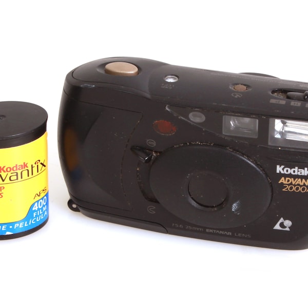 Kodak Advantix 2000 Auto Compact Point & Shoot APS Film Camera + Film