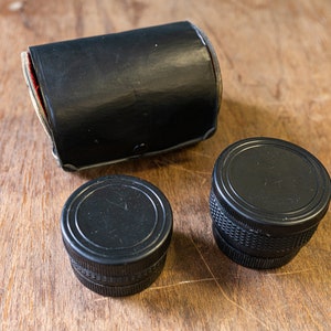Tele and Wide Auxiliary Lens Set w/ Caps and Case