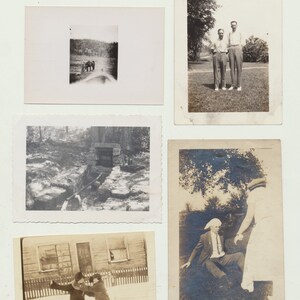 Large Lot of Found Photos. Snapshots. 53 Silver Prints. People, Places, Animals.