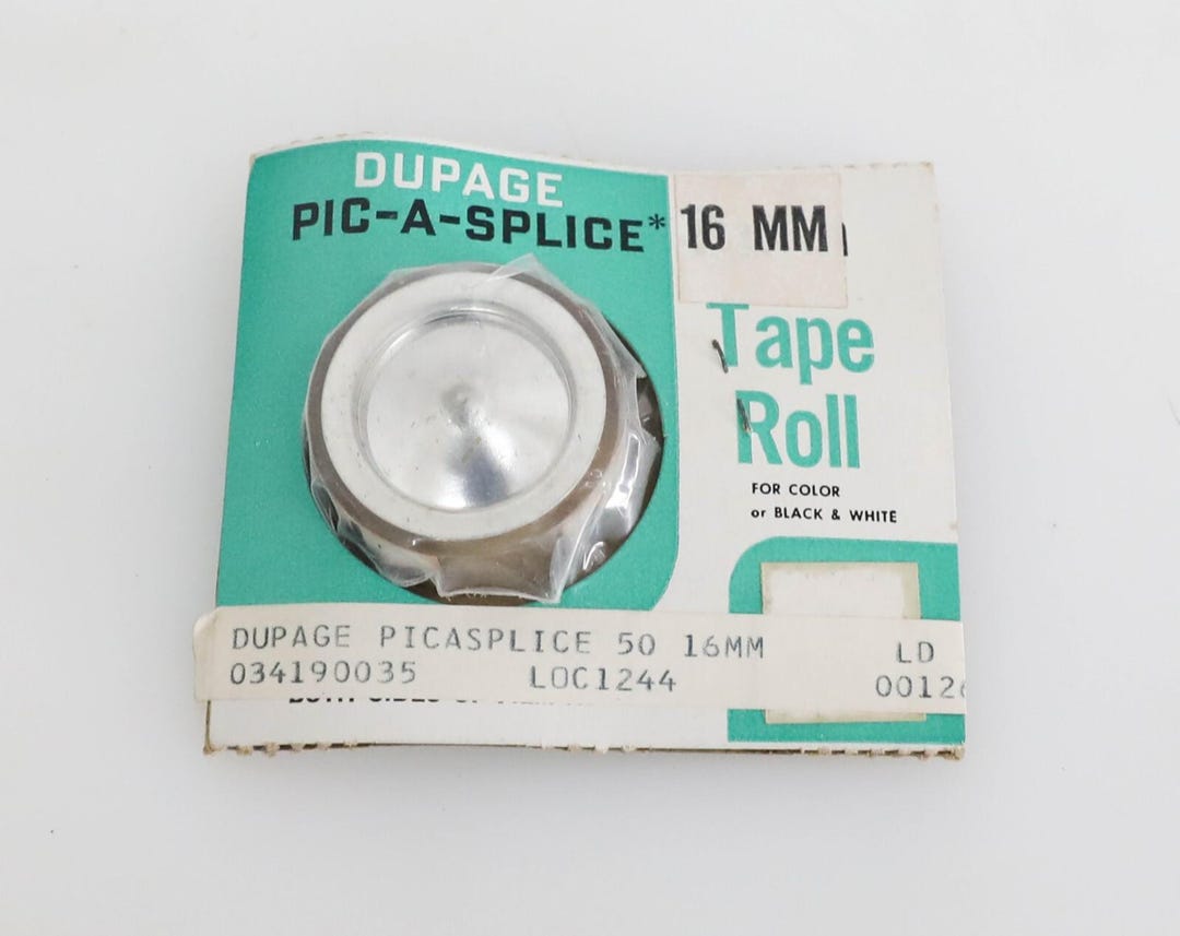 Vintage Dupage 16mm Pic-a-splice Splicing Tape Roll for Film Editing ...