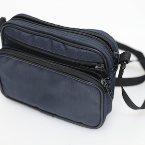 Torba Vintage Point and Shoot na aparat cyfrowy - granatowo-czarna