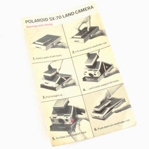 Polaroid SX-70 Instructional manual