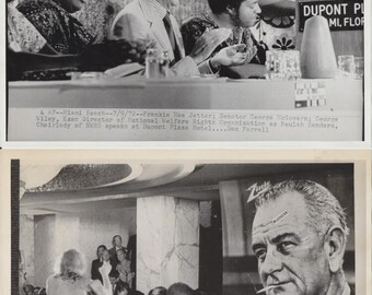 Collection Of 58 8x10 Press Photos Of 1972 Democratic Convention In Miami Beach