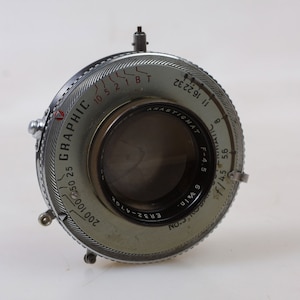 Kodak Anastigmat f4.5 6 3/8 Zoll Objektiv in Supermatic Nr. 3 Shutter