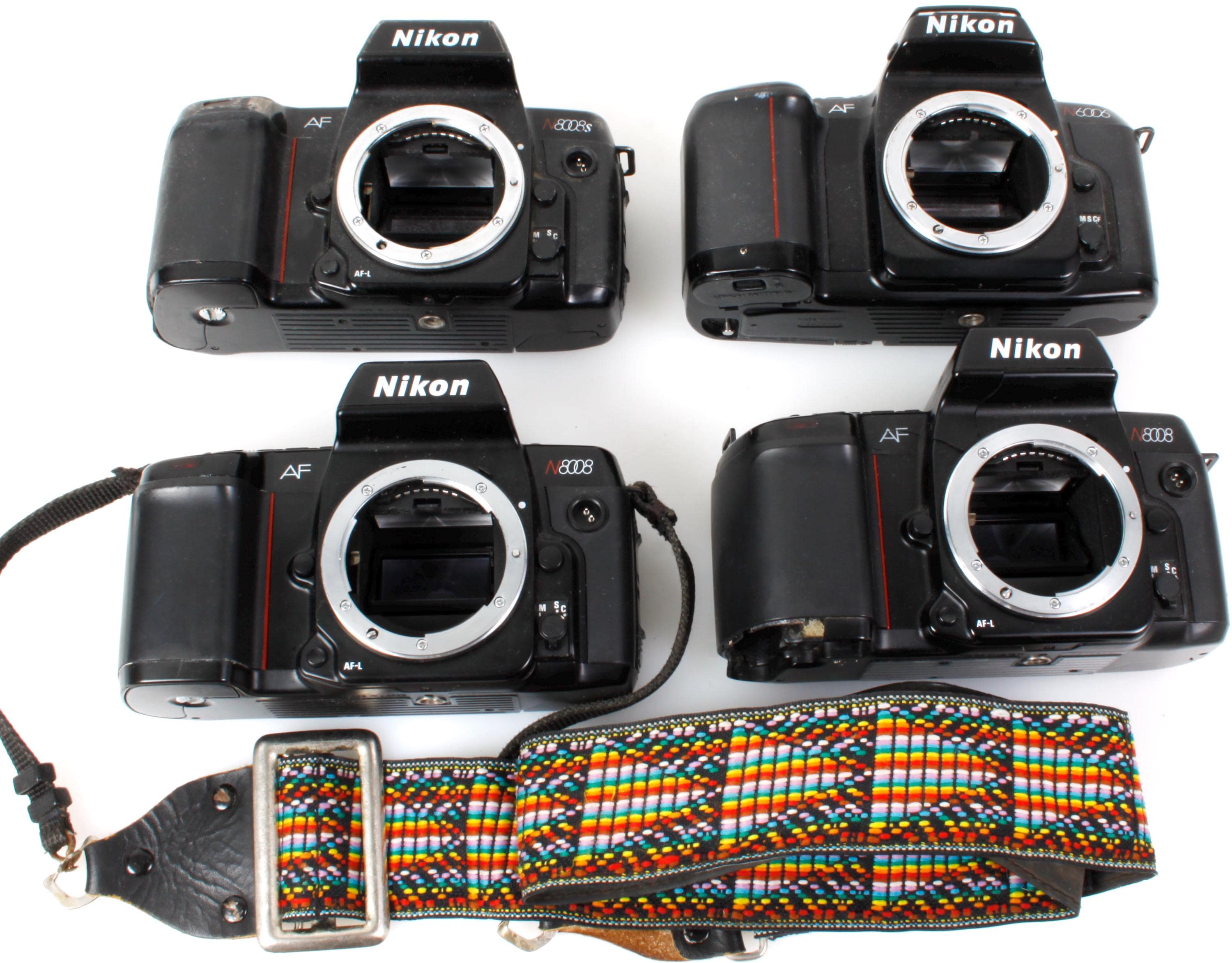 Nikon N6006, 8008/ 8008S Camera Bodies Set of AS IS Canada