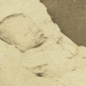 Civil War Era Tax Stamp. Post Mortem, Baby. CDV. Cleveland, Ohio.