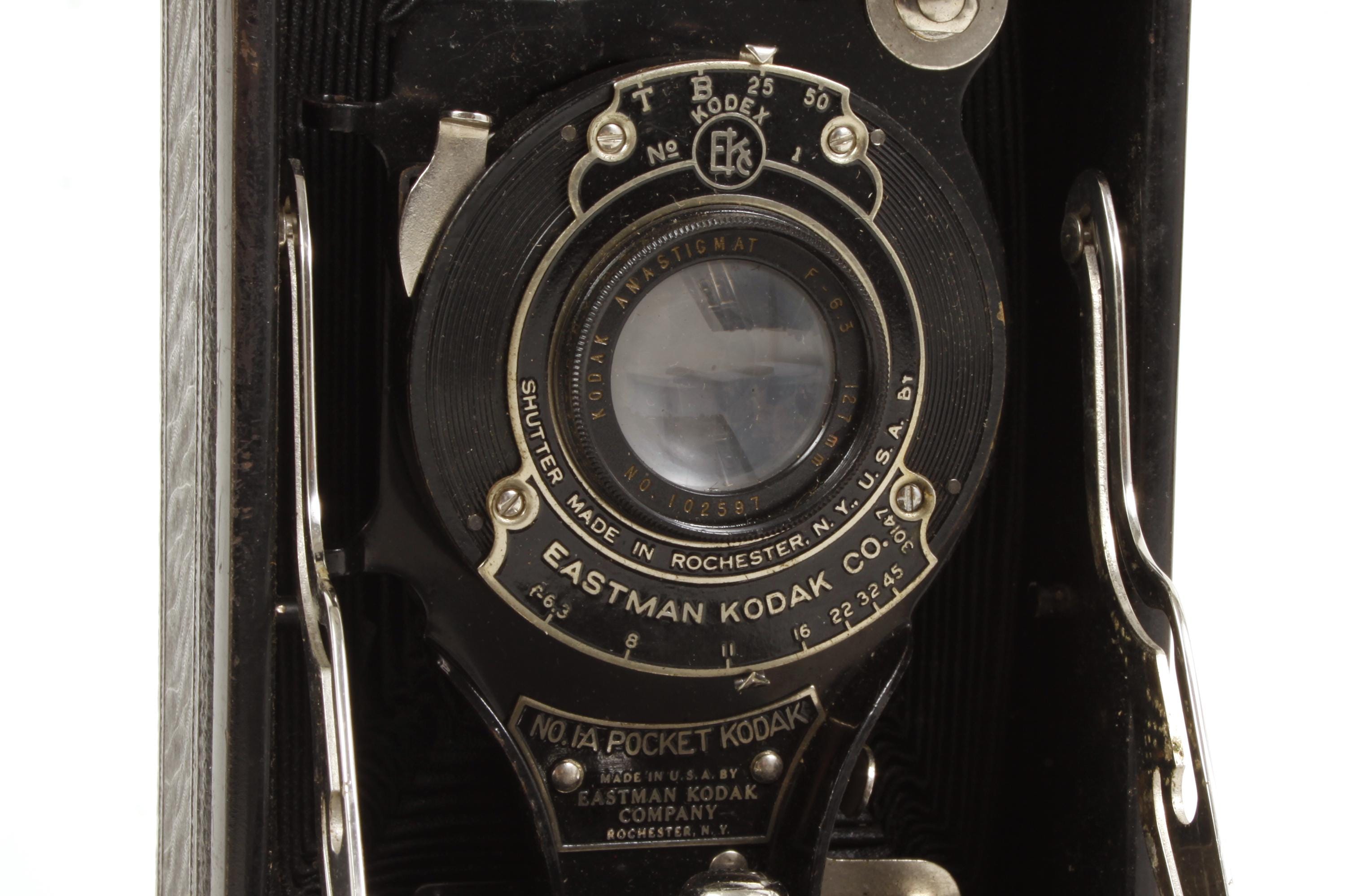 Kodak Pocket 1A Art Deco Camera in Box W Manual - Prop or Display Only ...