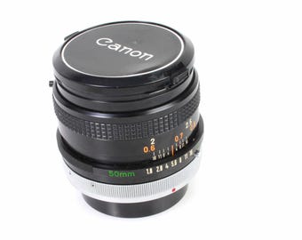 Vintage Canon FD 50mm F/1.8 Kit Prime Lens Tested and Works - Etsy