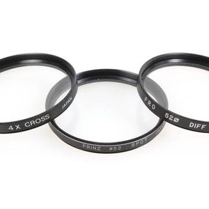 52mm Filters (Spot, 4X Cross, and Diffusion)