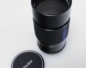 Objetivo telefoto fijo automático Vivitar 200 mm f/3.5 con montura de rosca M42