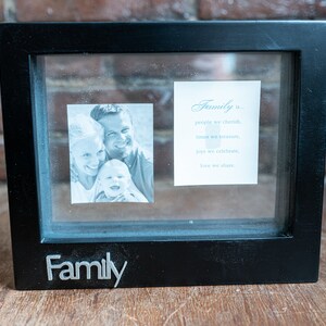 Zwart zwevend frame / familie