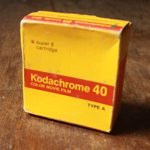 Vintage Kodak Kodachrome 40 Type A super 8 film cartridge NIB *FREE SHIPPING*