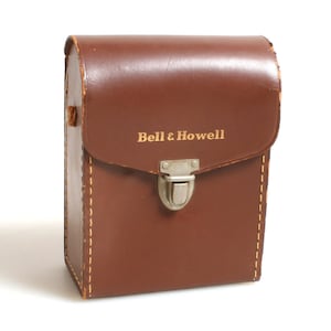 1940s Camera Case//Bell & Howell case//Leather Case