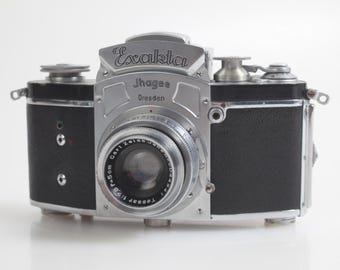Vintage Exakta Varex VX 35mm SLR Film Camera With Carl Zeiss Jena