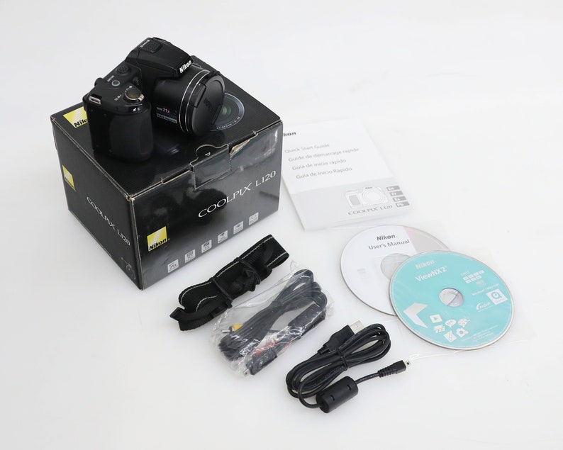 2010 Nikon Coolpix L120 Digital Camera in Original Box WORKS image 2