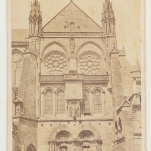 Południowa strona Notre-Dame de Strasburg. CDV.
