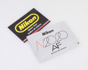 Gráfico del sistema Nikon y manual del N2020 Af