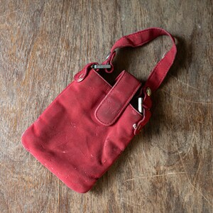 Vintage Red Case / Mini Purse - Borsa per giochi o accessori - Circa 1990s