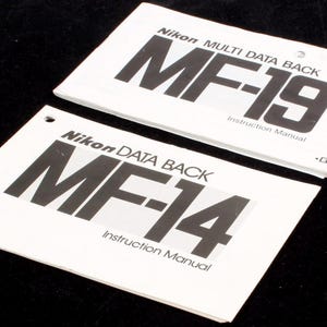 Nikon Data Back MF14 & MF19 Manuals