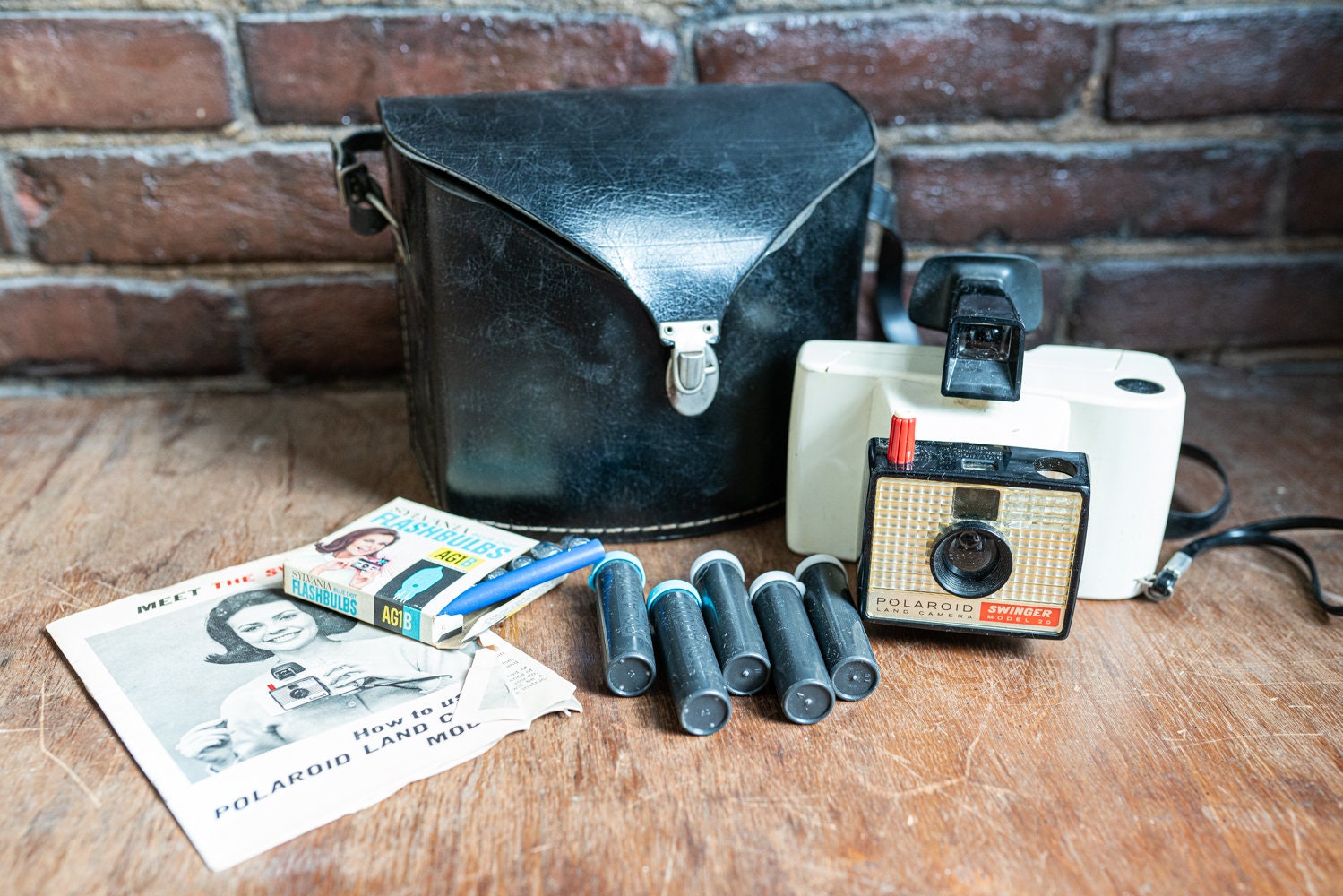 Appareil Photo Polaroid Swinger 20 – Années 60/70 – Blanc – Très Bon État