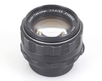 Pentax 50mm f1.4 M42 Screw Camera Lens w/ Cap Super Takumar