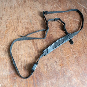 Vintage Black Minolta Camera Strap w/ Neck Pad