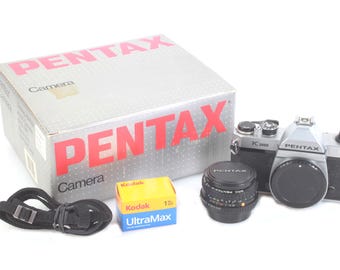 Kit fotocamera a pellicola Pentax K1000 da 35 mm con pellicola FUNZIONANTE