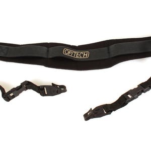 Vintage Op/tech Usa Camera Neck Strap - 2.25in Wide, 40in Adjustable, Black