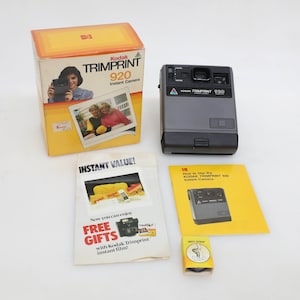 Vintage Kodak Trimprint 920 Instant Camera in Original Box - LIKE NEW