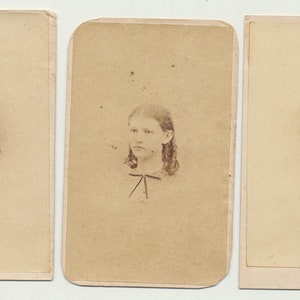 Civil War Era Portraits. Deceased Women. Set of 3 CDV Prints.