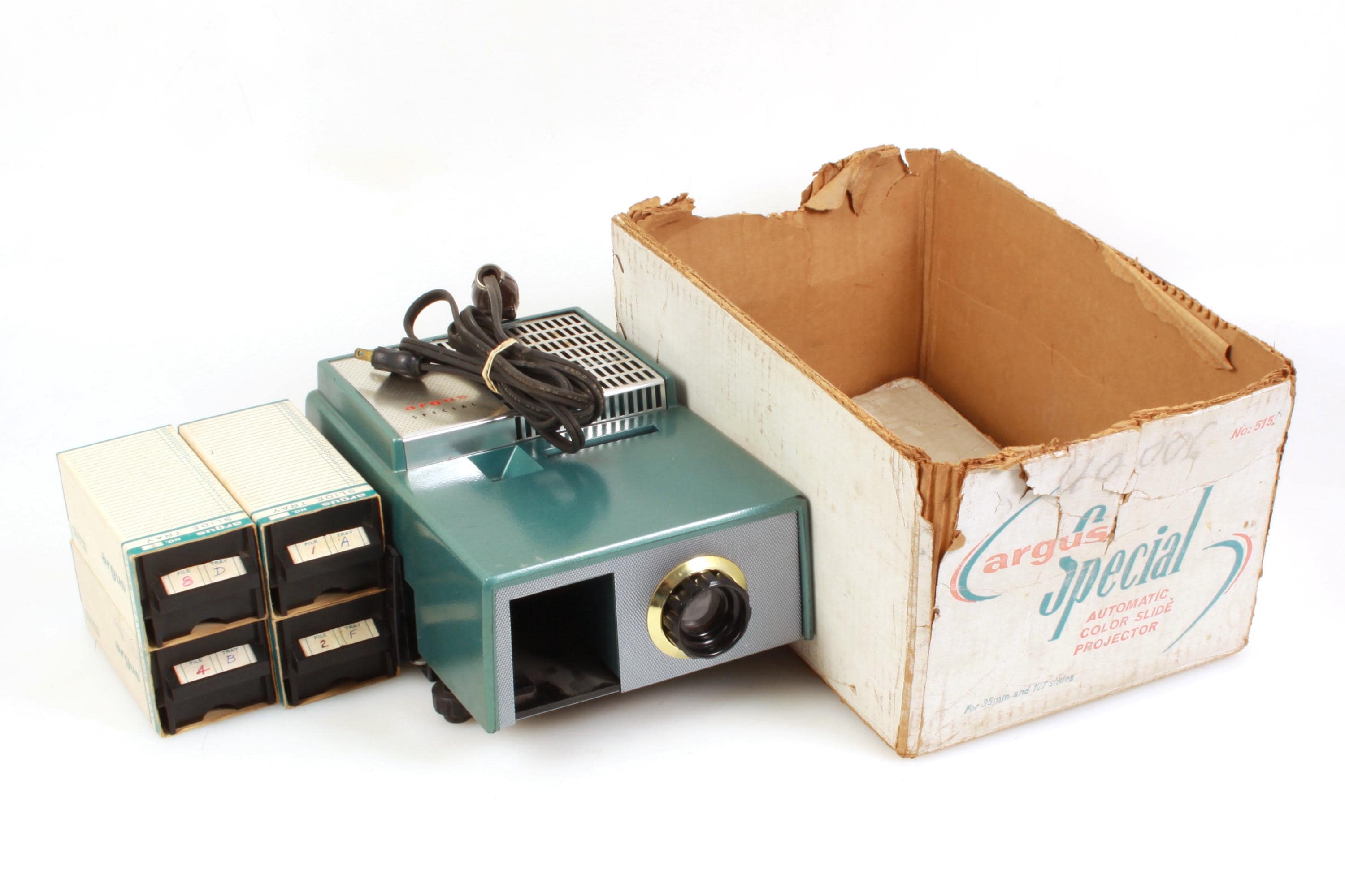 Argus Special 515 Automatic Slide Projector 35mm in Original Box W