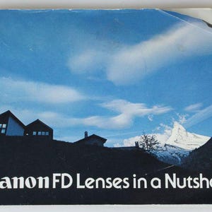Canon Fd Lenses In A Nutshell Booklet