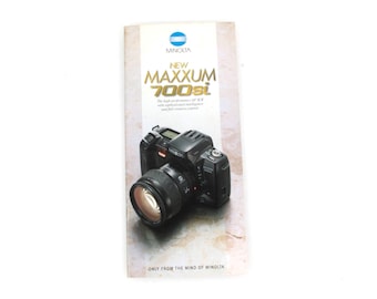 Folleto de la cámara Minolta Maxxum 700si