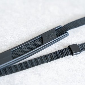 Vintage Black Minolta Camera Strap - Retro
