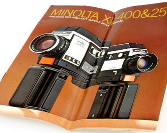 Minolta XL 400/ 250 Movie Camera Booklet
