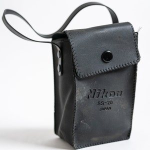 Vintage Black Nikon SS-20 Camera Accessory Case w/ Strap