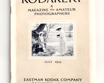 Rivista d'epoca Kodakery per fotografi amatoriali, EDIZIONE LUGLIO 1916