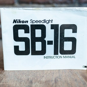 Nikon Speedlight SB-16 Instruction Manual
