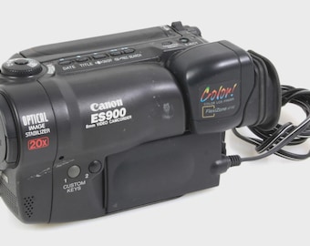 Vintage Canon E800hie Hi8 Stereo Handycam 8x Atf Zoom Video Camera
