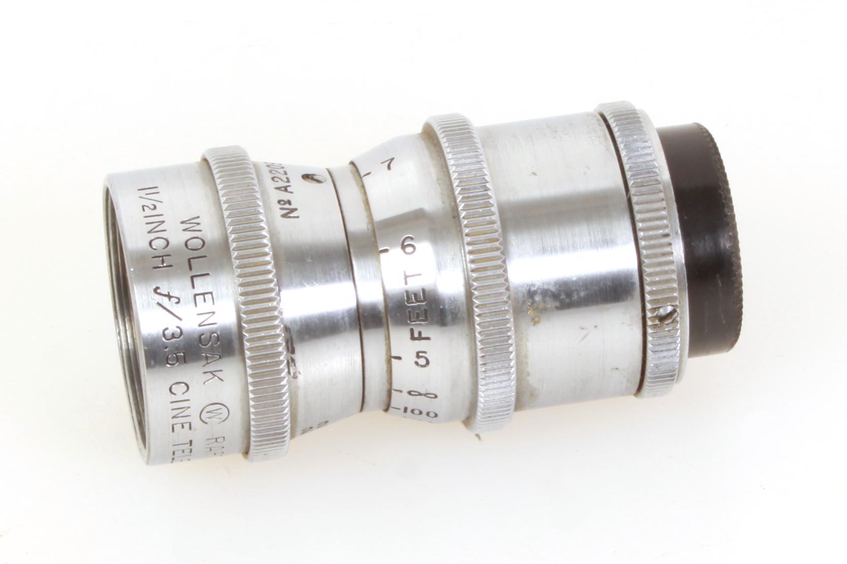 Vintage Wollensak Raptar Cine Telephoto 1 1/2 Inch f/3.5 Lens