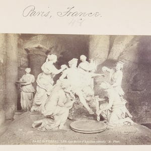8x10 Reprint, Apollo Being Bathed By Nymphs. Statue. Paris, France.