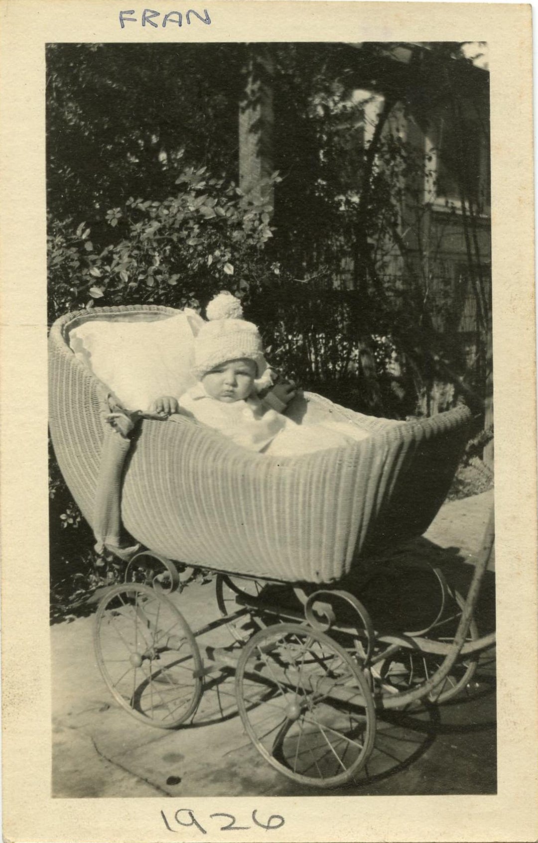 1926 Vintage Original Photo Baby in Wicker Stroller - Etsy