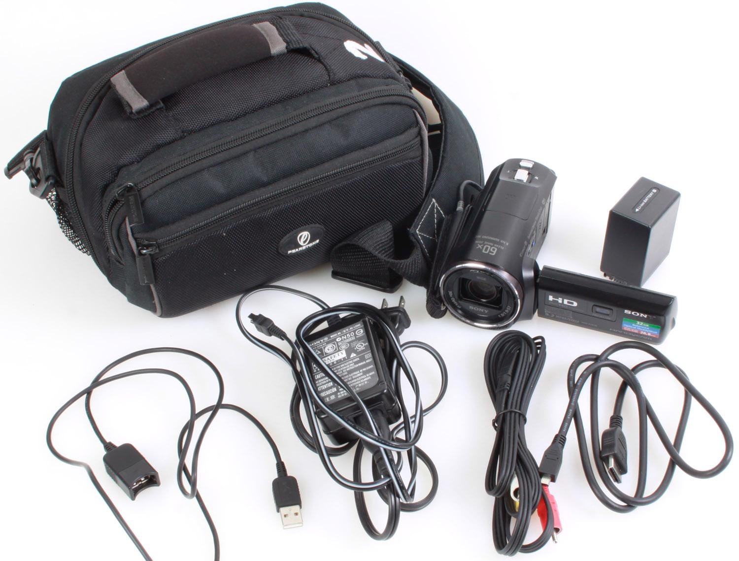 専用ページ❸ Sony Handycam W/ Built in Projector, Batteries, Cords, Case - Etsy