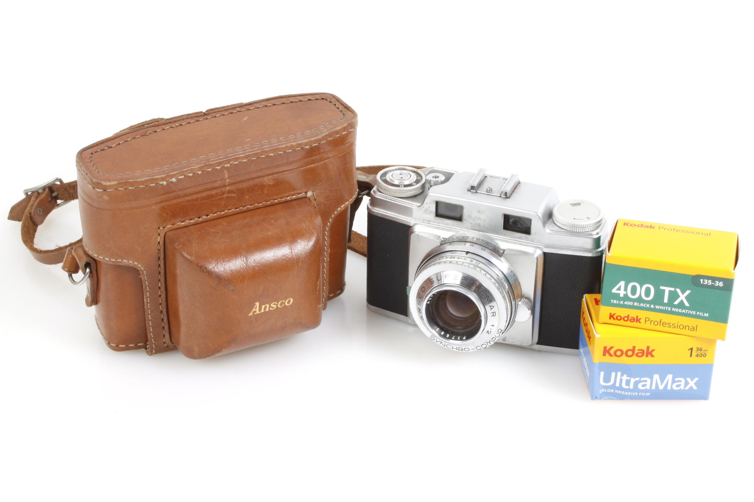 Ansco Super Memar レンジファインダーカメラ Prontor SVS Agfa f/2.8