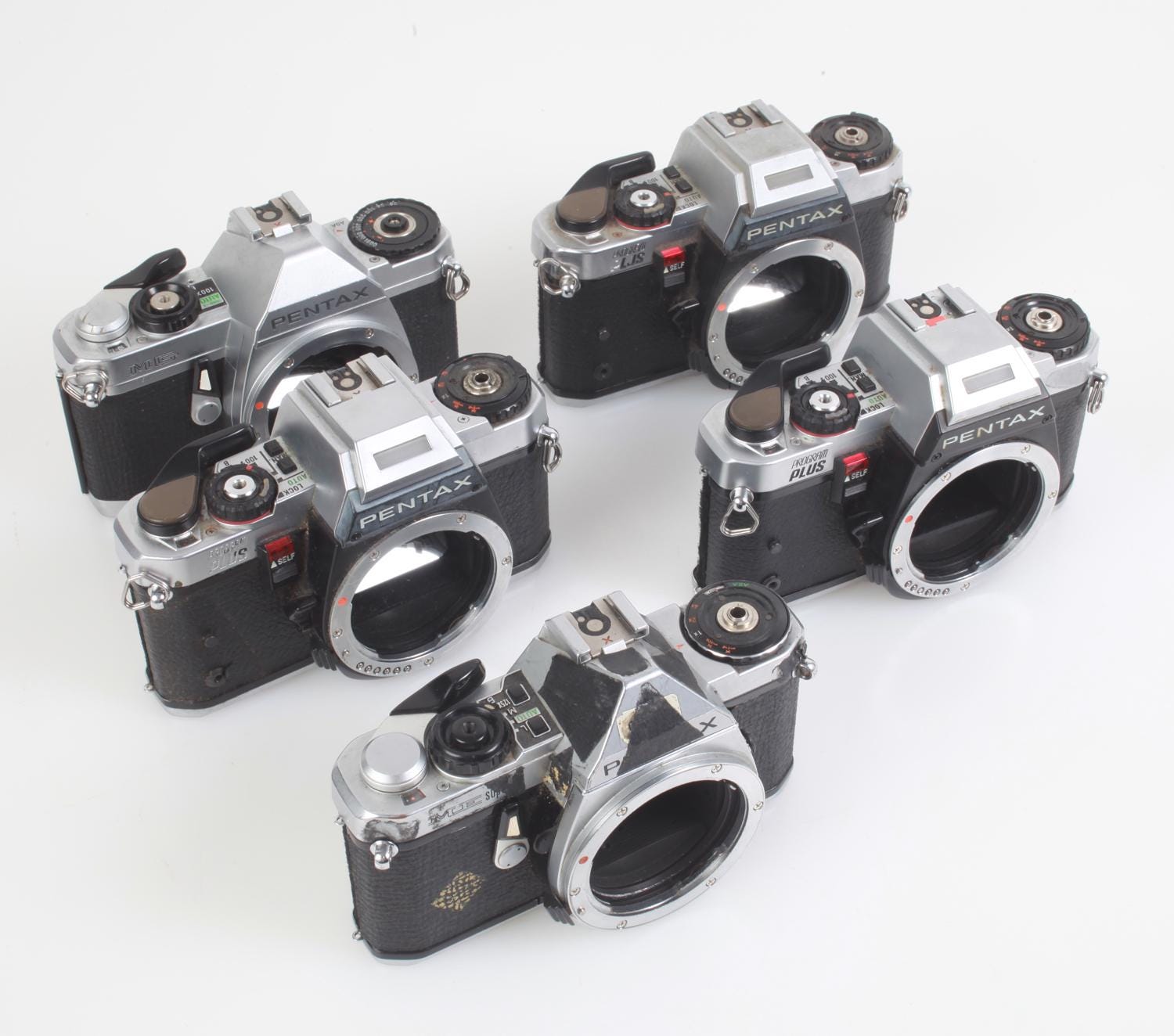 MINOLTA CANON Pentaxフィルムカメラセット ペンタックスKマウント35mmフィルムカメラ5台セット（ディスプレイ用